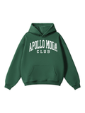 Collegiate Oversized Heavyweight Hoodie in Dark Green