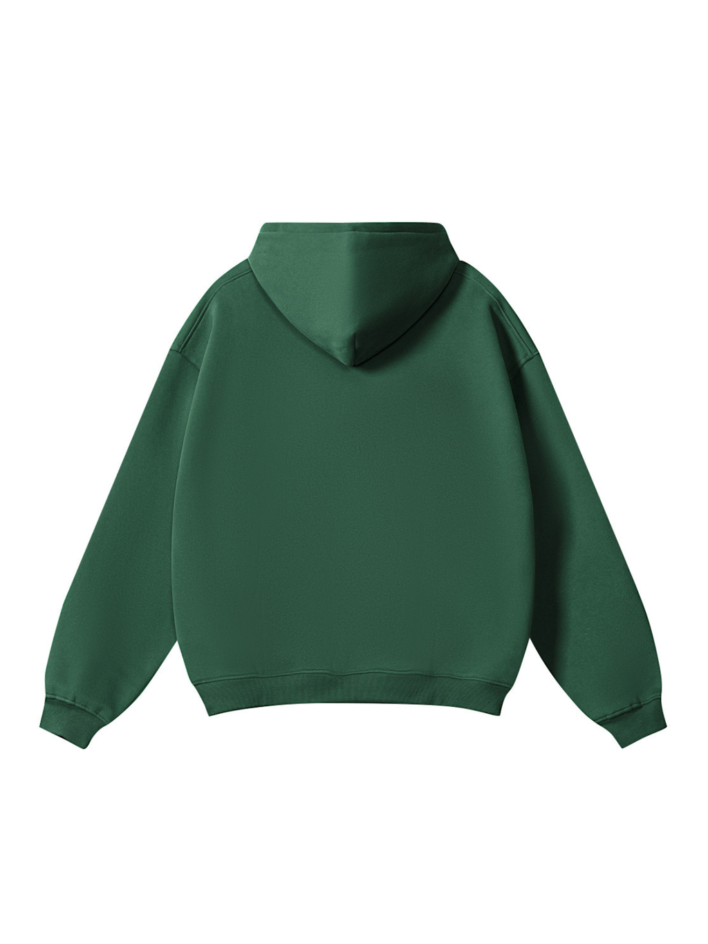 Collegiate Oversized Heavyweight Hoodie in Dark Green
