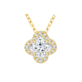 Fleur de Lumière D Color Moissanite Necklace (VVS1)