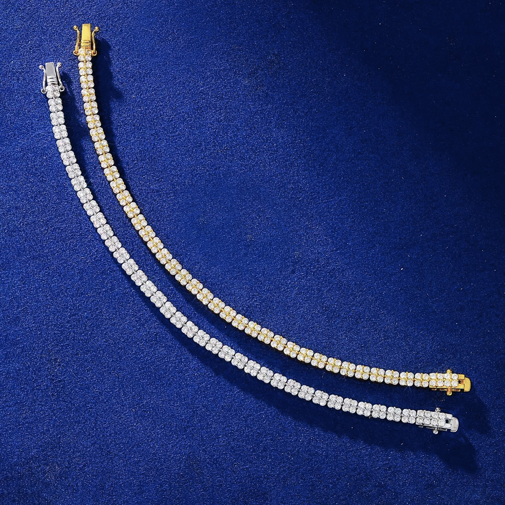Bracelet Élégance Lumière  4mm Moissanite Tennis Bracelet