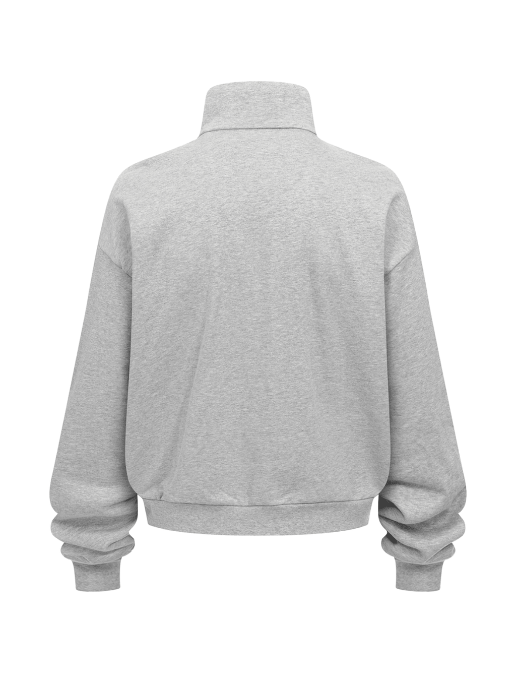 Club Collegiate Oversized Full-Zip Sweatshirt in Grey