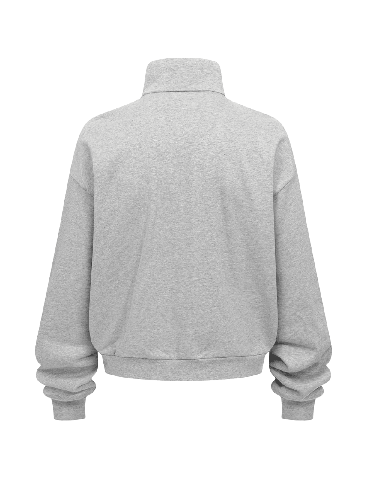 Club Collegiate Oversized Full-Zip Sweatshirt in Grey