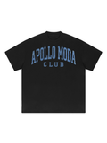 Club Oversized Collegiate Graphic Tee - Black & Blue