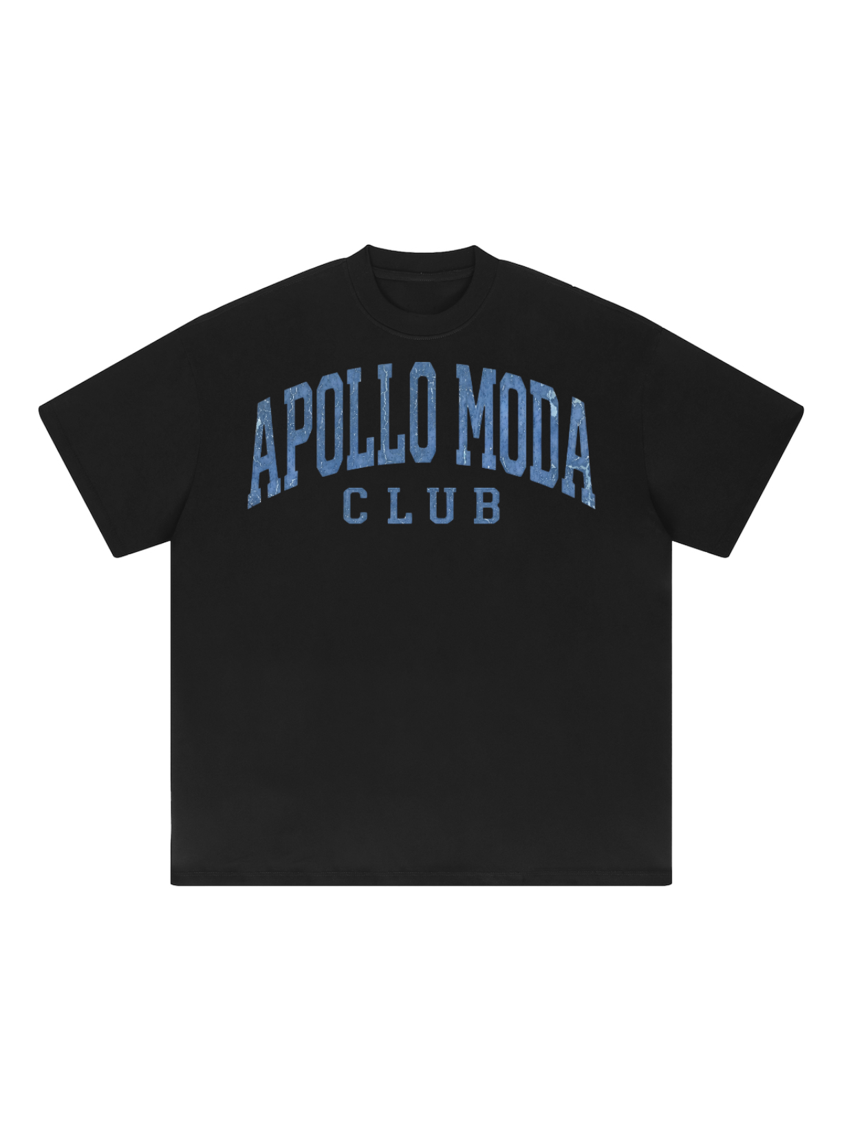 Club Oversized Collegiate Graphic Tee - Black & Blue
