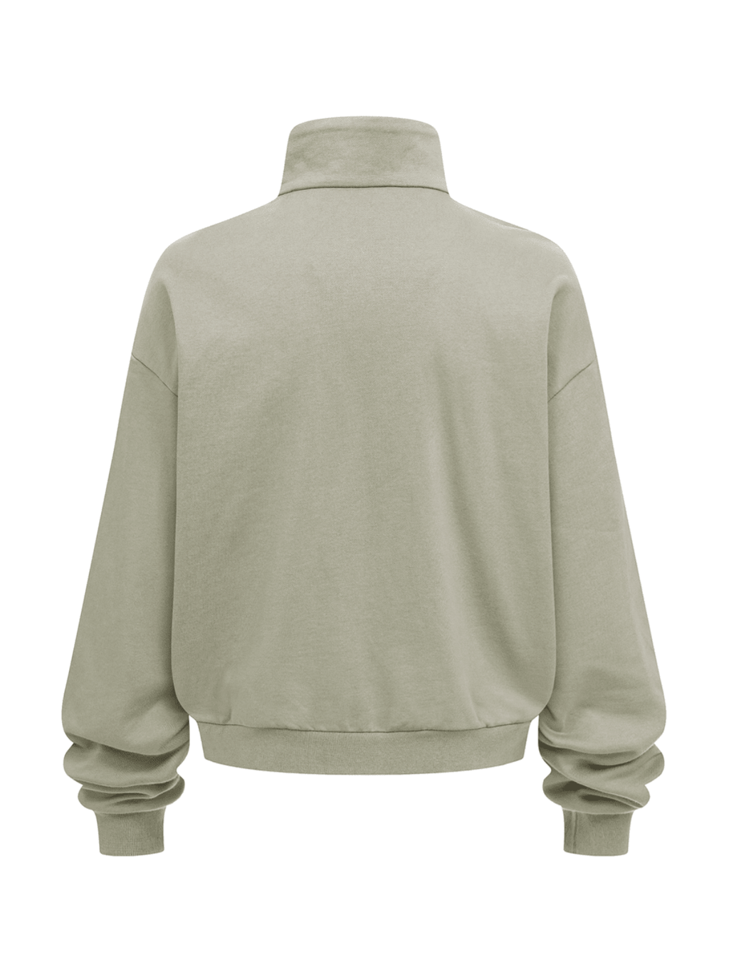 Club Collegiate Oversized Full-Zip Sweatshirt in Sage Green