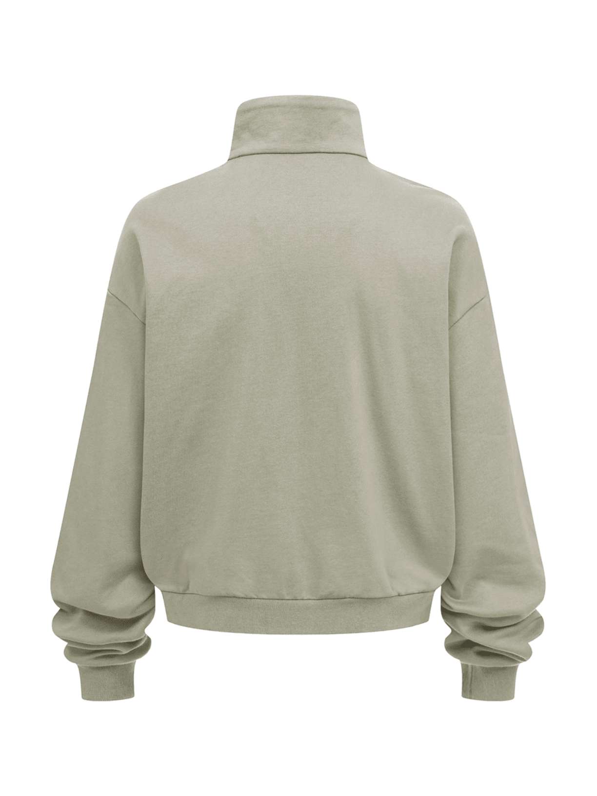 Club Collegiate Oversized Full-Zip Sweatshirt in Sage Green
