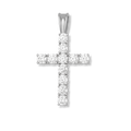 Tennis Cross Pendant 925 Sterling Silver
