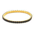 Eileen CZ Stretch Bracelet Black