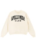 Club Collegiate Oversized Crewneck Sweatshirt in Cotton