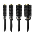 Set of four JRL extra-long round hair brushes in varying barrel sizes for professional styling