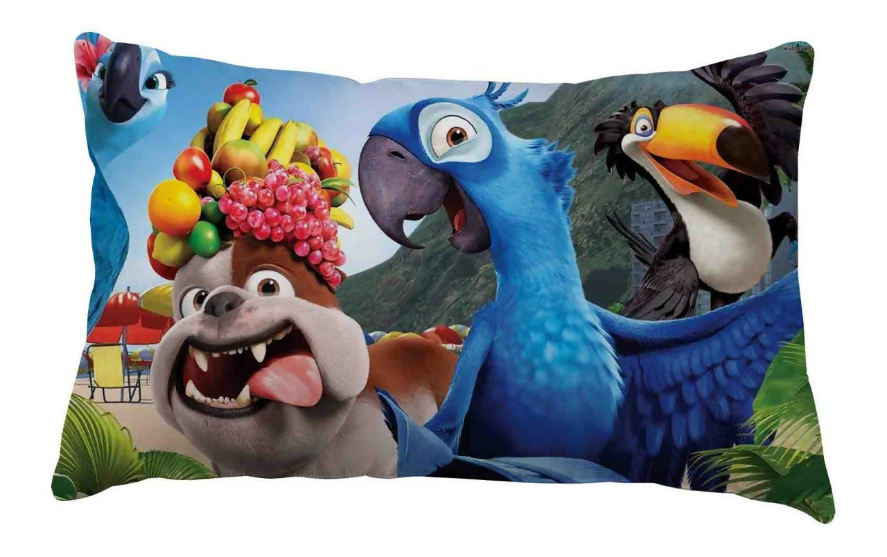 Unique Fashion Microfibre Filled Cushion For Kids - Angry Bird Fruit