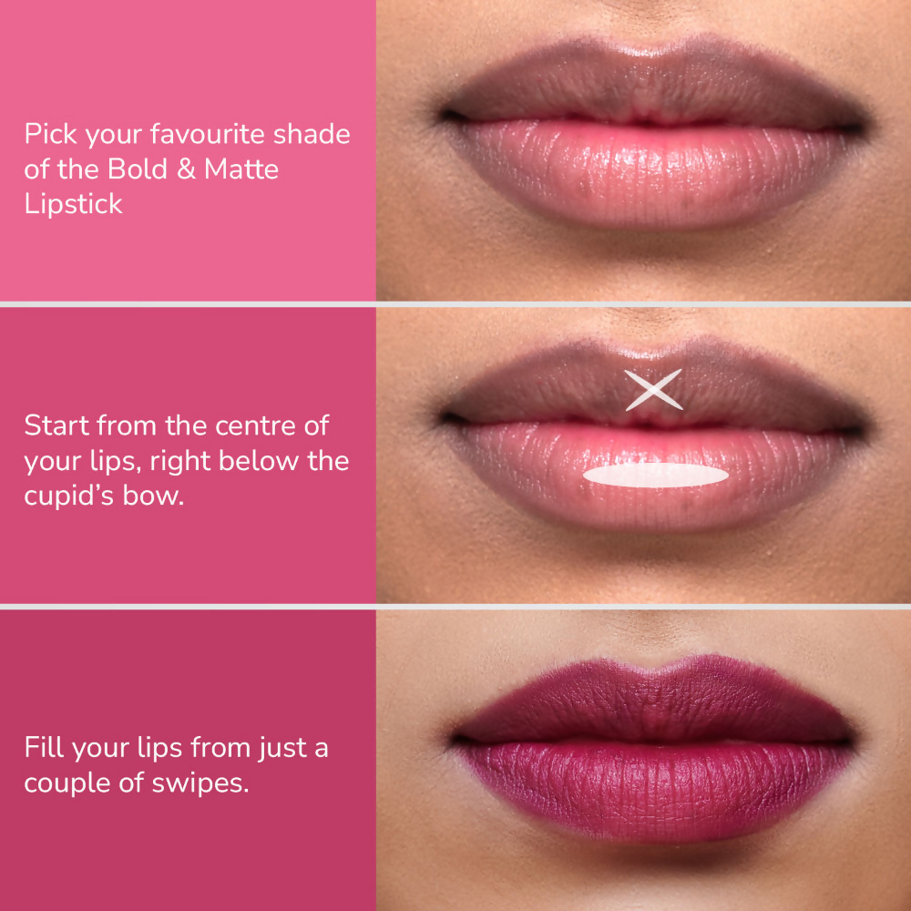 Bold & Matte Long-Lasting Lipstick - Fiery Fashion Highly Pigmented