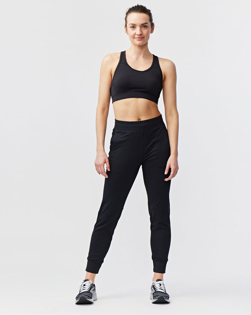 Valia Women's Athletic Jogger Pants in Black for Training - Image 4