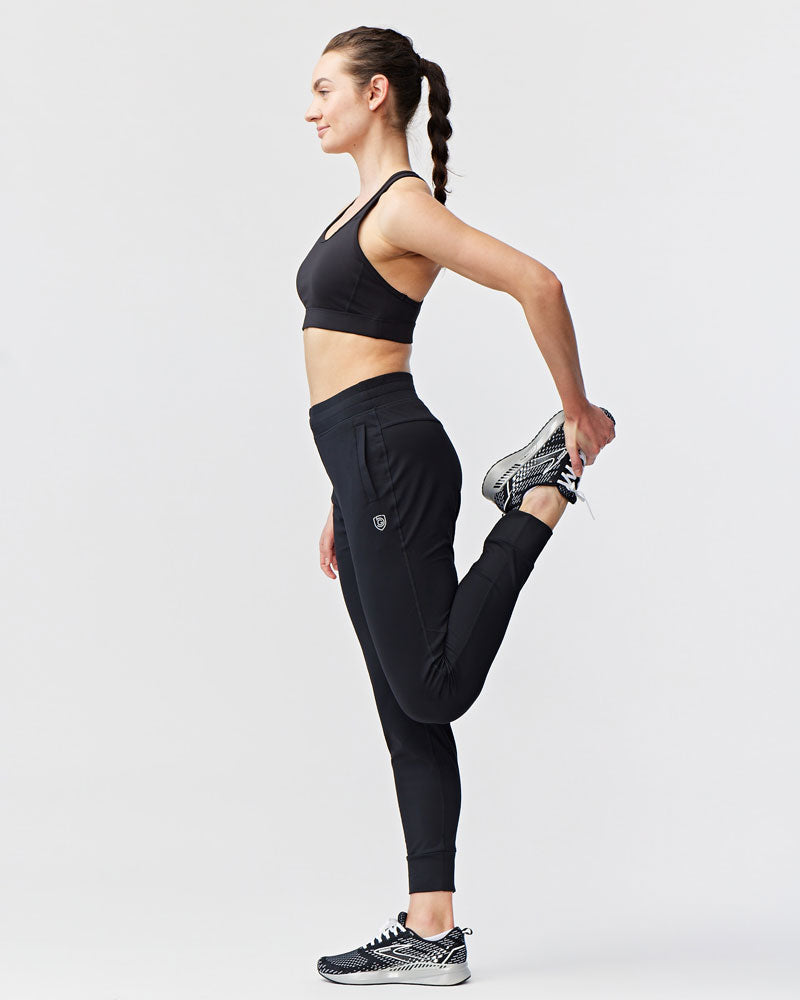 Valia Women's Athletic Jogger Pants in Black for Training - Image 6