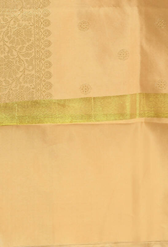 Golden Banarasi Silk Woven Dupatta for Ethnic Wedding Wear