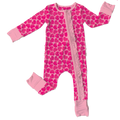 Valentine Hearts Bamboo Ruffle Convertible Footie (Pre-Order)