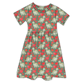 Valentine Dinos Bamboo Ruffle Spin Dress (Pre-Order)