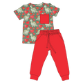 Valentine Dinos Bamboo Pocket Tee & Jogger Set (Pre-Order)