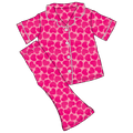 Valentine Hearts Bamboo Girls Luxe Lounge Set (Pre-Order)