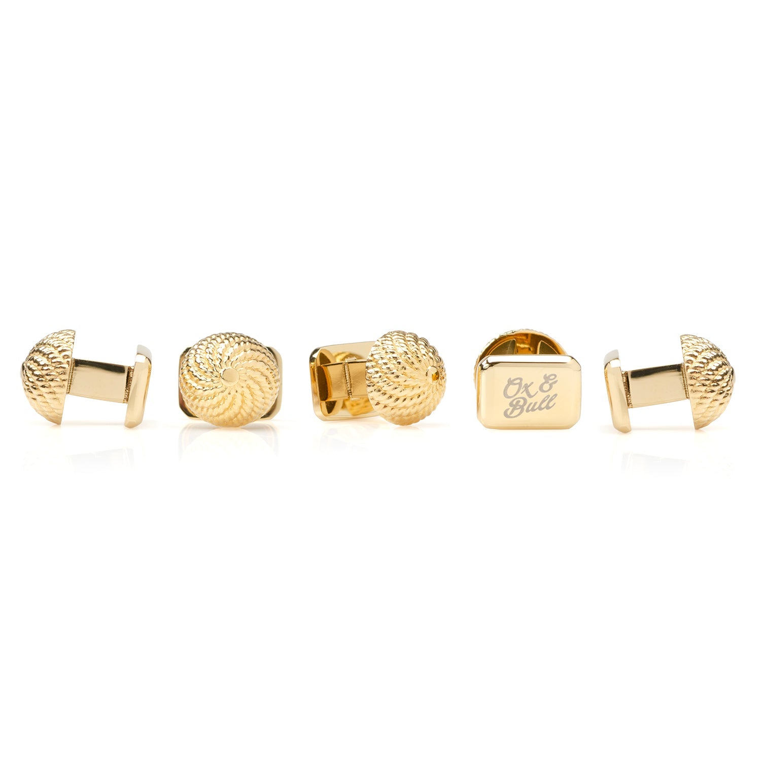 VDP 3D Colony Gold Stainless Studs
