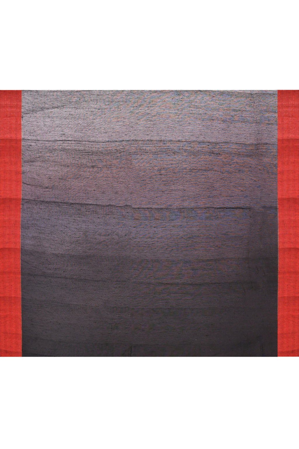 Maroon Cotton Blend Jamdani Saree with Traditional Temple Border