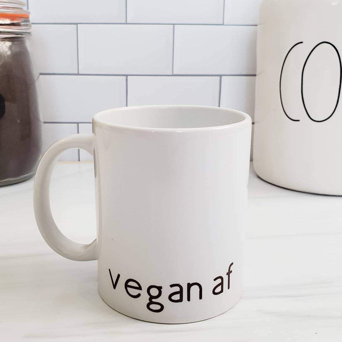 VEGAN AF Ceramic Coffee Mug