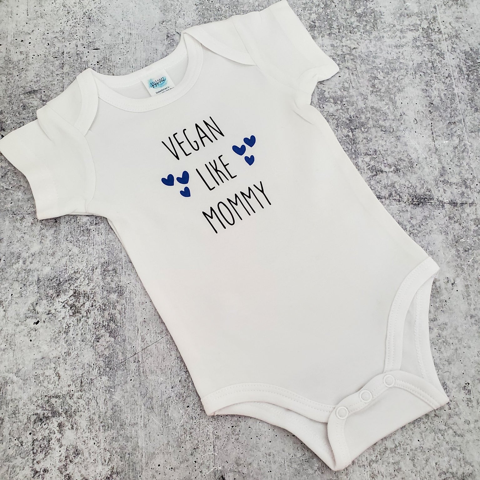 VEGAN LIKE DADDY or MOMMY Short Sleeve Baby Bodysuit