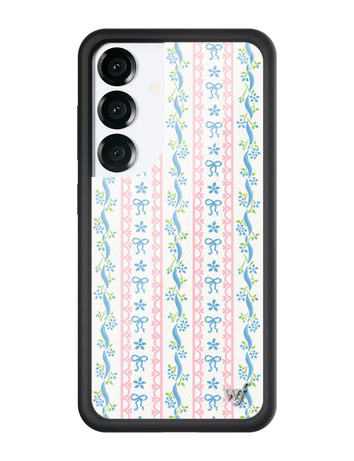 Dollhouse Samsung Galaxy Case with Pink Lace and Blue Bows - Image 7