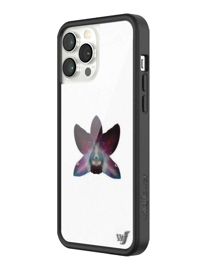 Orchid White iPhone Case with Purple Floral Design - Image 30