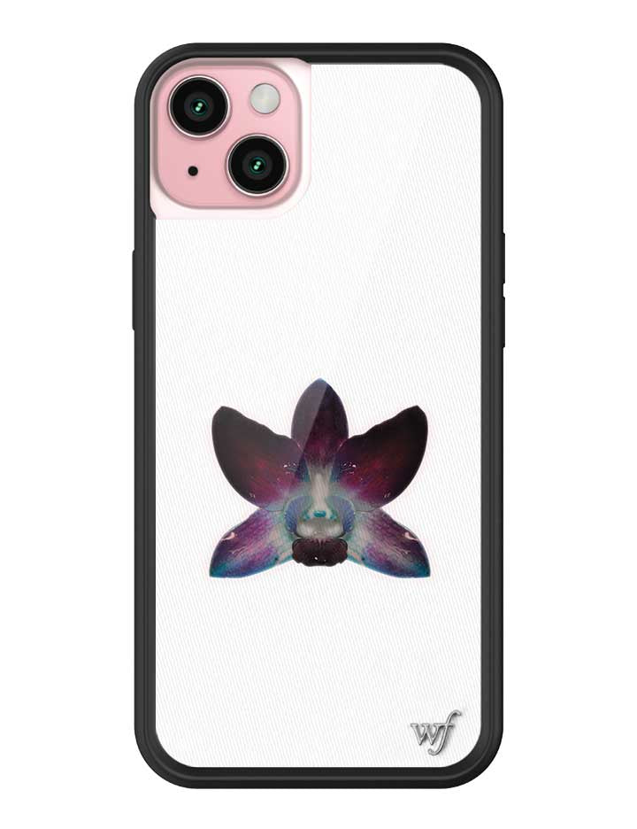 Orchid White iPhone Case with Purple Floral Design - Image 15
