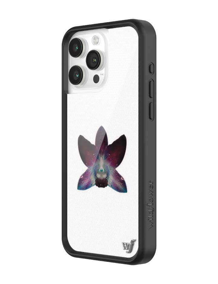 Orchid White iPhone Case with Purple Floral Design - Image 14