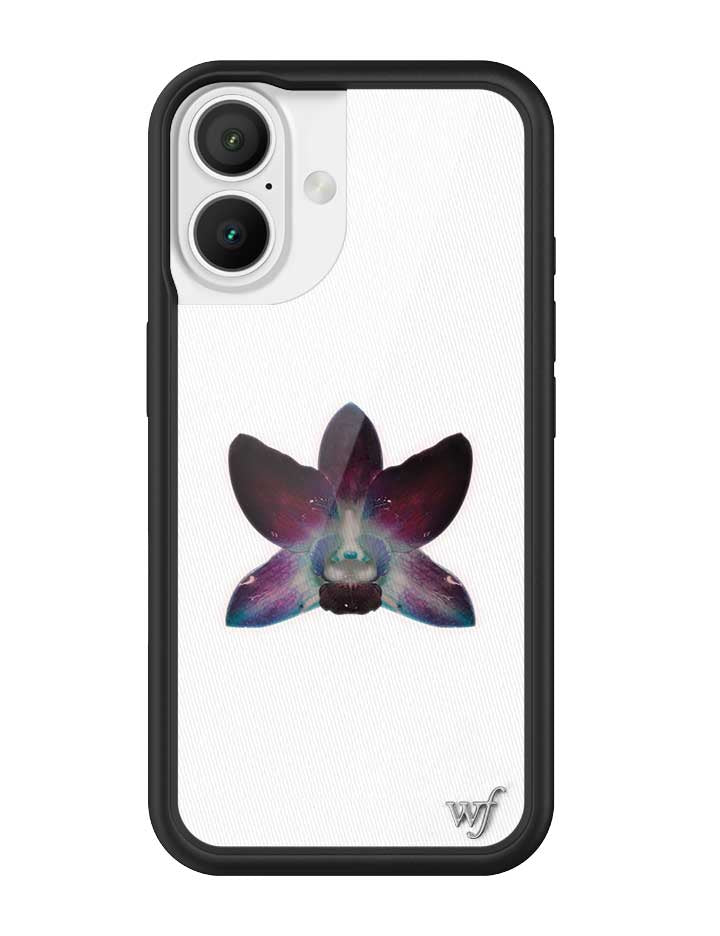 Orchid White iPhone Case with Purple Floral Design - Image 9