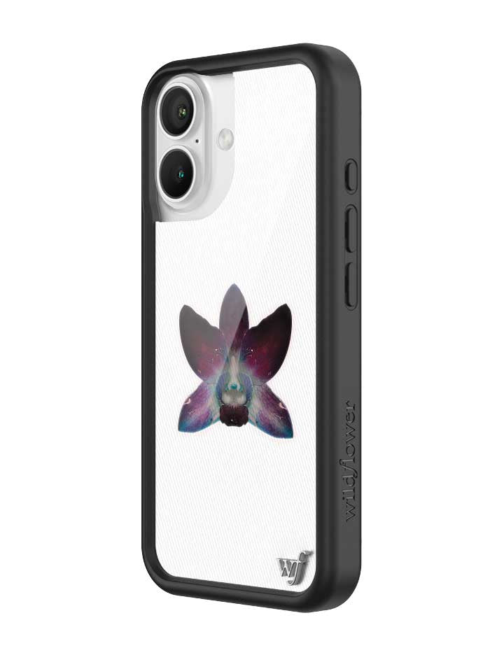 Orchid White iPhone Case with Purple Floral Design - Image 10