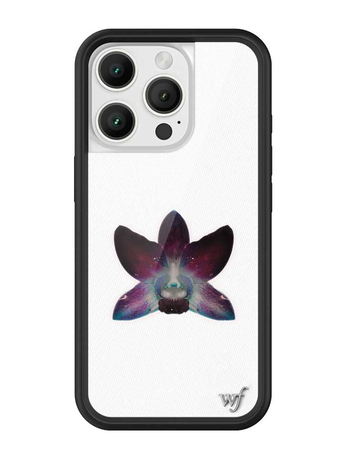 Orchid White iPhone Case with Purple Floral Design - Image 7
