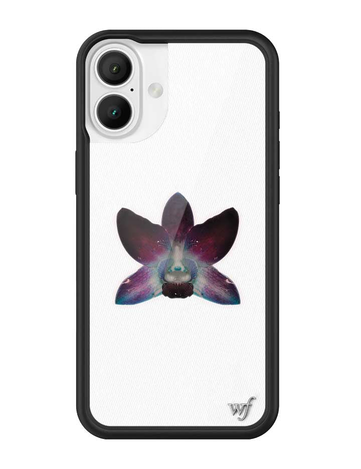 Orchid White iPhone Case with Purple Floral Design - Image 5