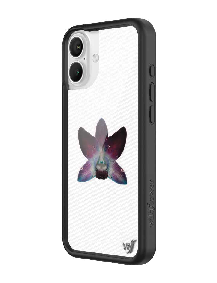 Orchid White iPhone Case with Purple Floral Design - Image 6