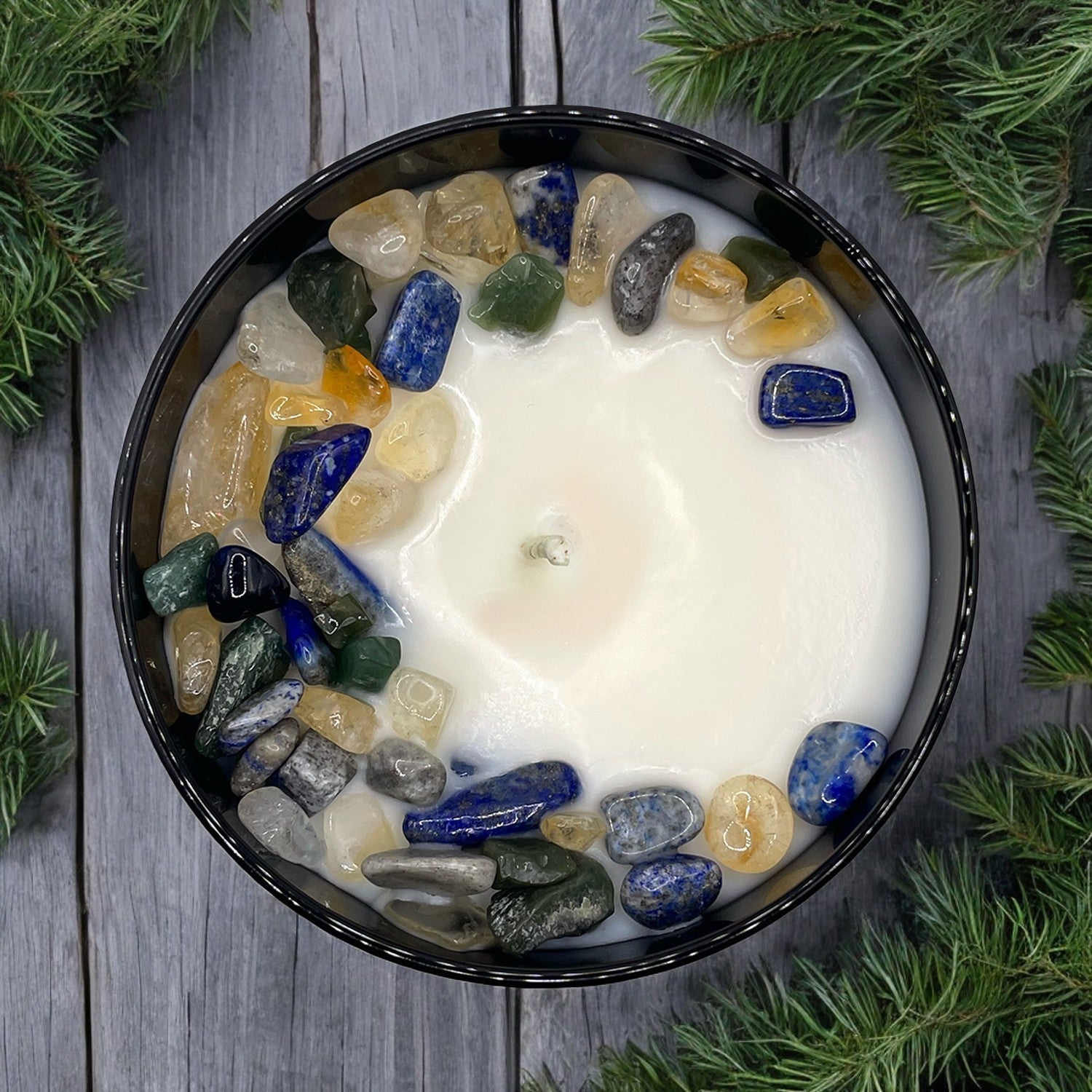 Virgo Zodiac Crystal Candle, 10oz