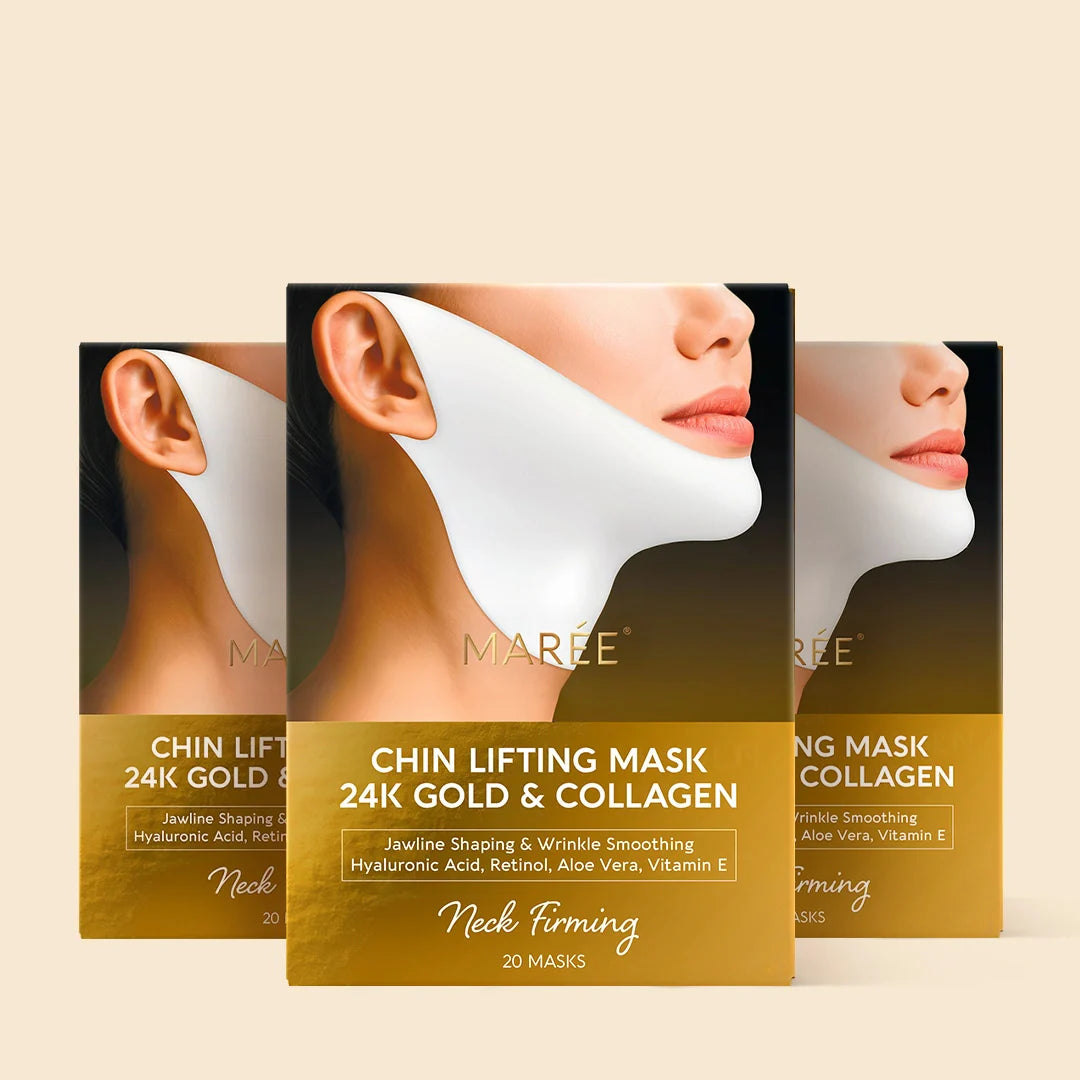 24K Gold Collagen V-Line Lifting Mask for Chin and Neck - 20 PCS - Image 15