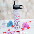 Valentine's Day Heart Ombre 20oz Water Bottle
