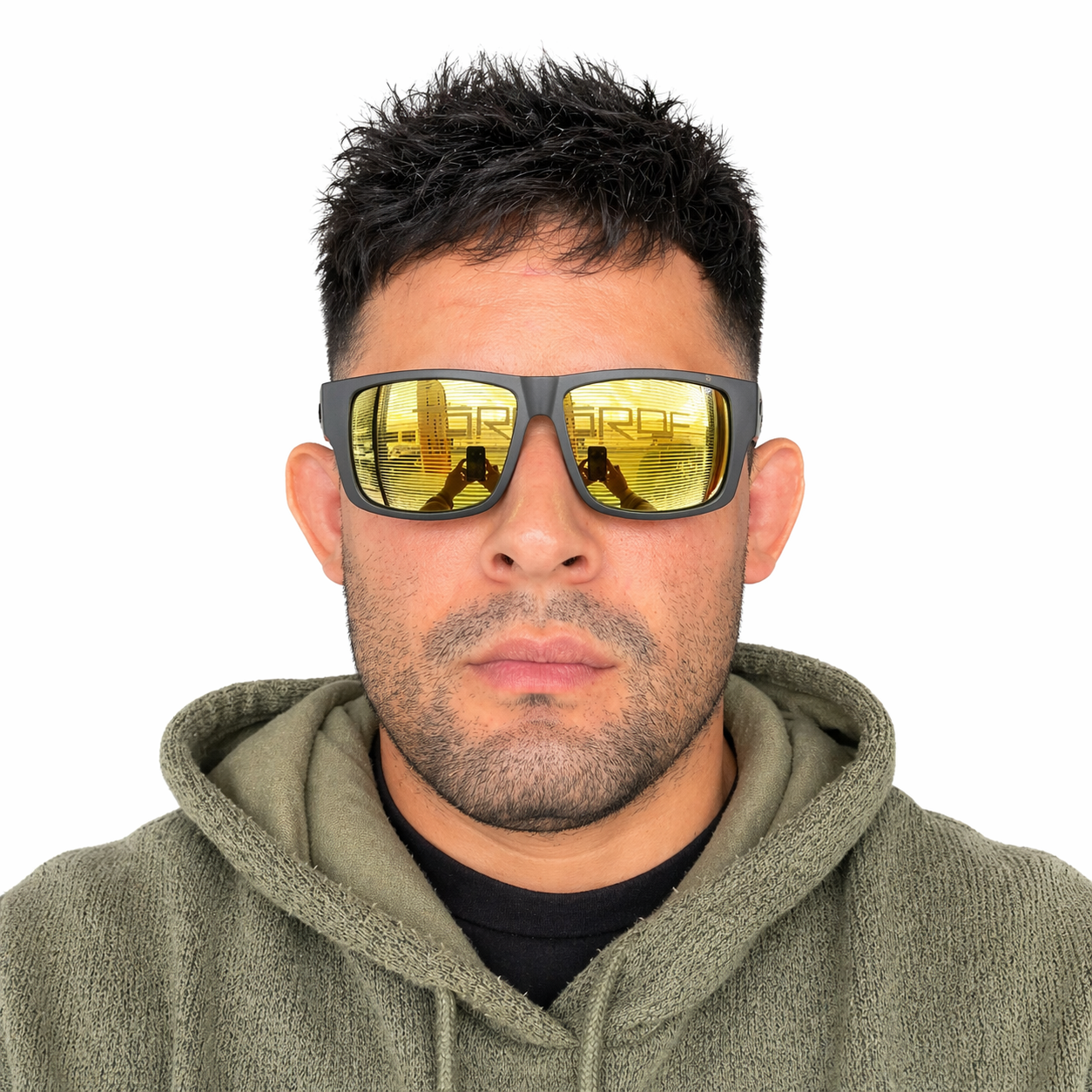 ANSI Z87+ Safety Gold Polarized Sunglasses