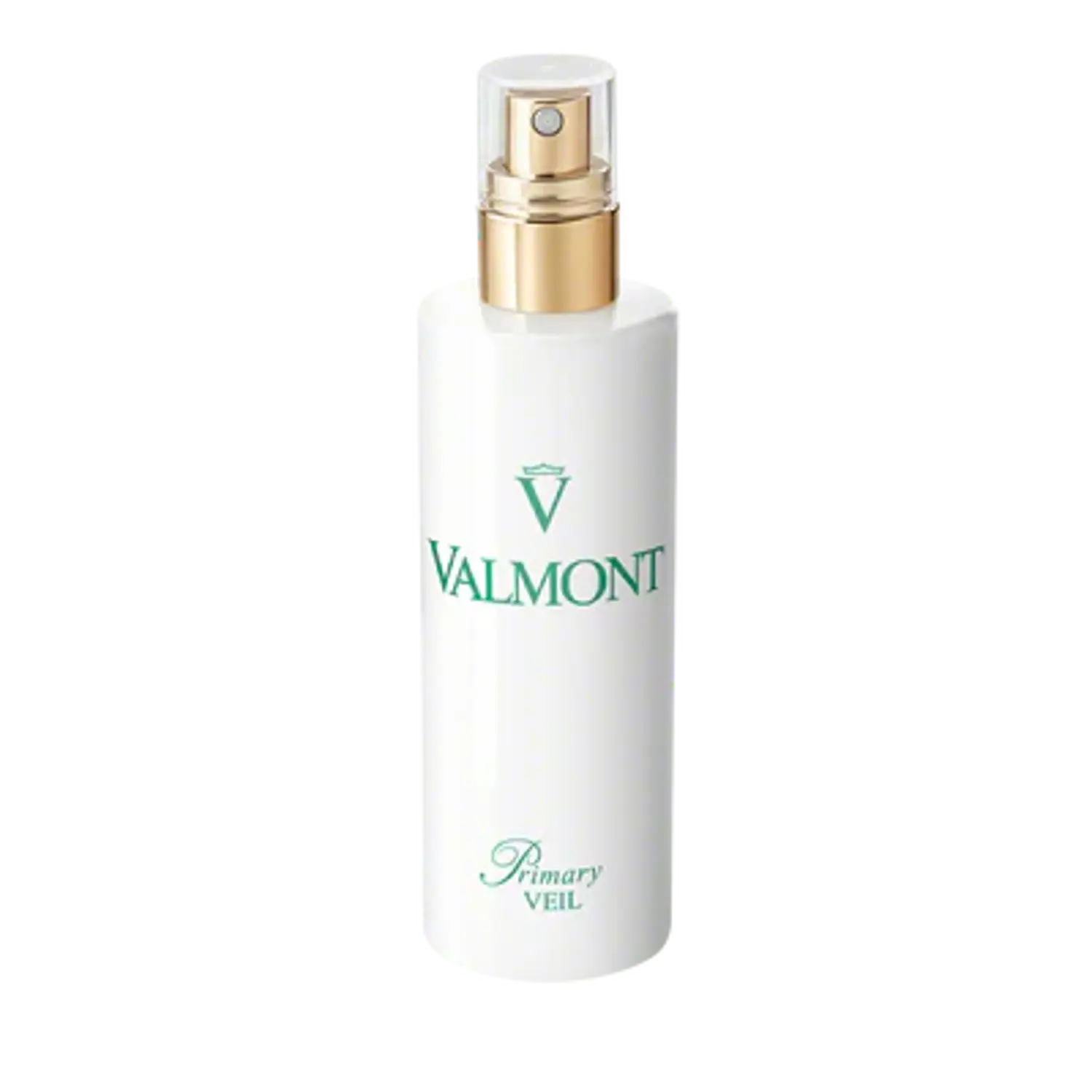 Valmont Primary Veil milky emulsion bottle in white and gold packaging