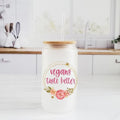 Vegans Taste Better Frosted Glass Can Cup