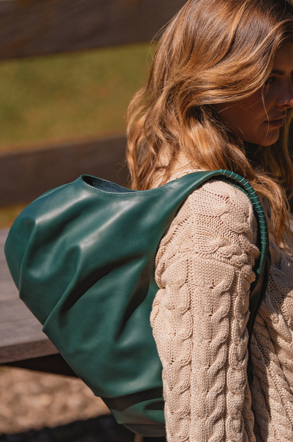 Velara Small Slouchy Leather Tote