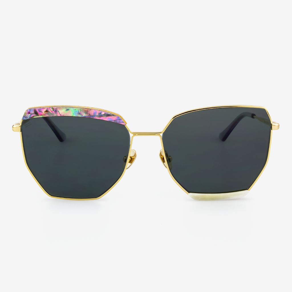 Venice Luxury Polarized Sunglasses with Buffalo Horn and Titanium