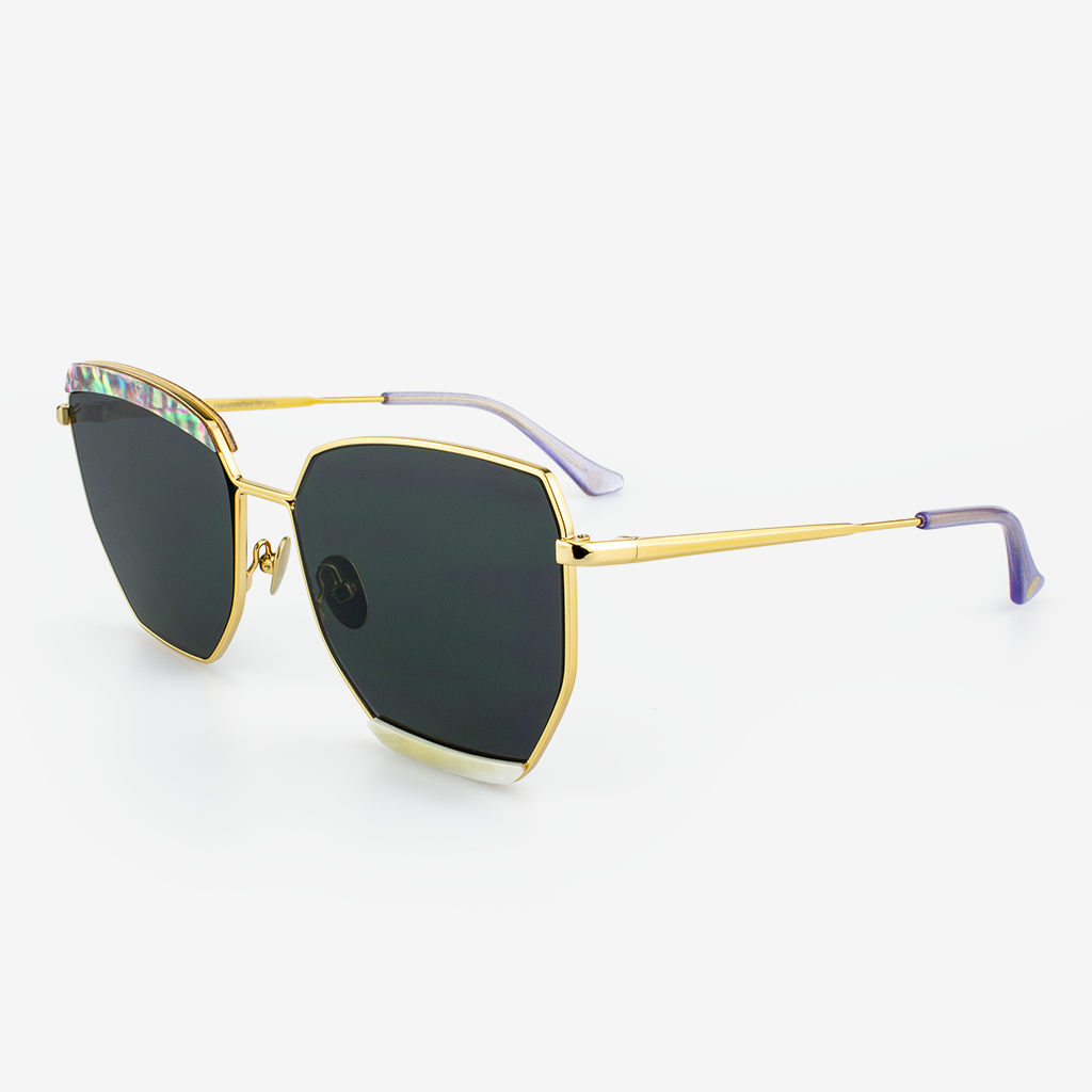 Venice Luxury Polarized Sunglasses with Buffalo Horn and Titanium