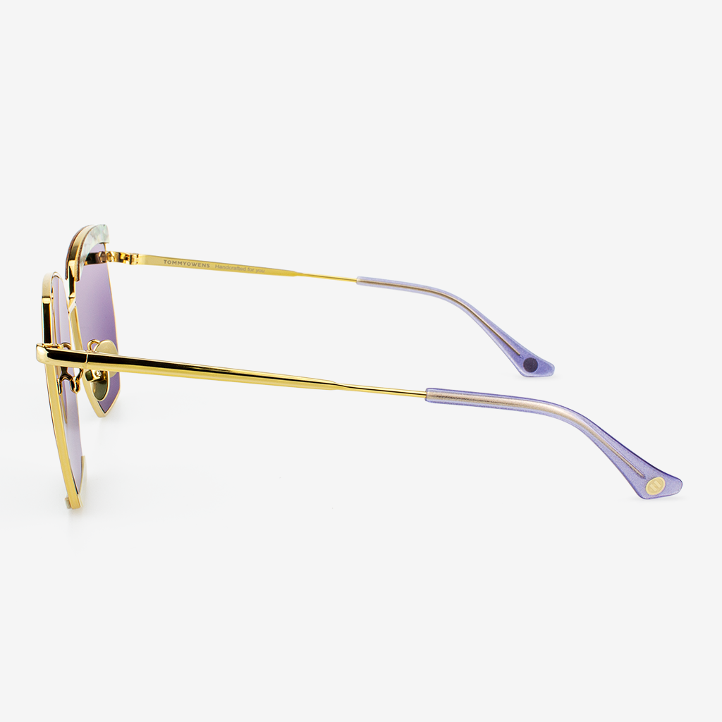 Venice Luxury Polarized Sunglasses with Buffalo Horn and Titanium