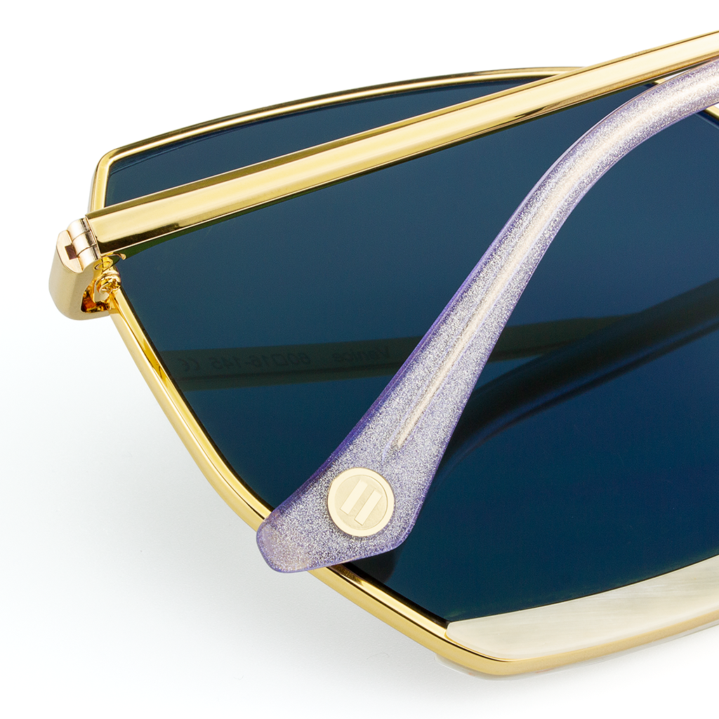 Venice Luxury Polarized Sunglasses with Buffalo Horn and Titanium