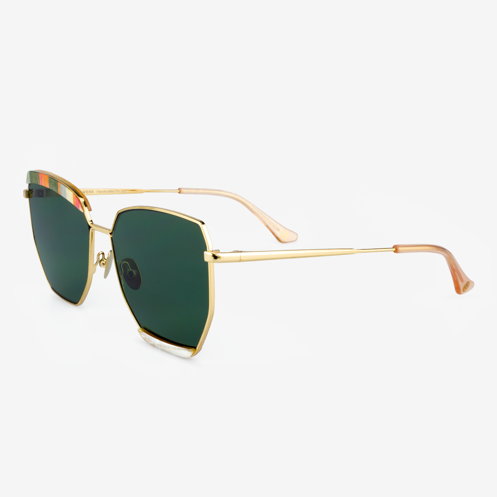Venice Luxury Polarized Sunglasses with Buffalo Horn and Titanium
