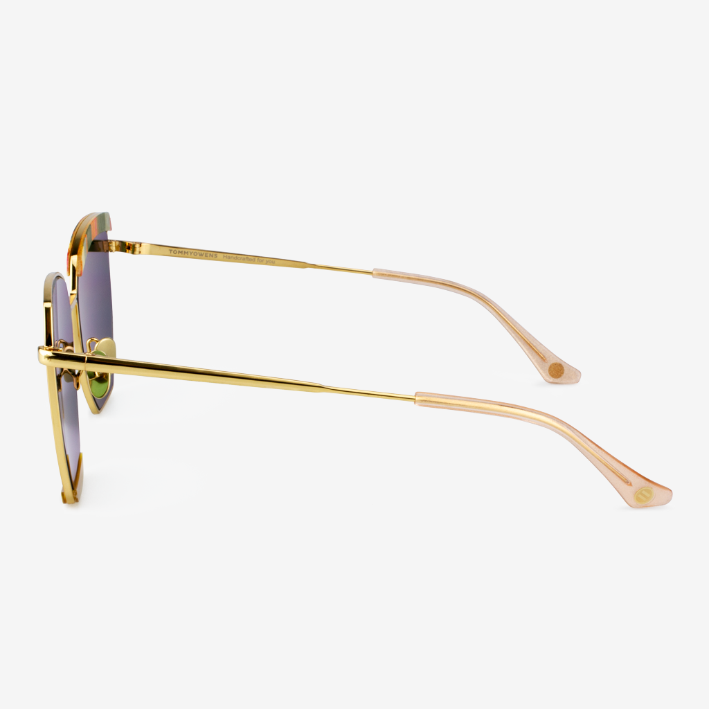 Venice Luxury Polarized Sunglasses with Buffalo Horn and Titanium