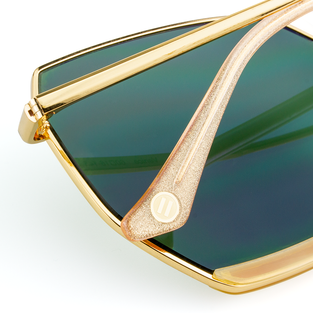 Venice Luxury Polarized Sunglasses with Buffalo Horn and Titanium